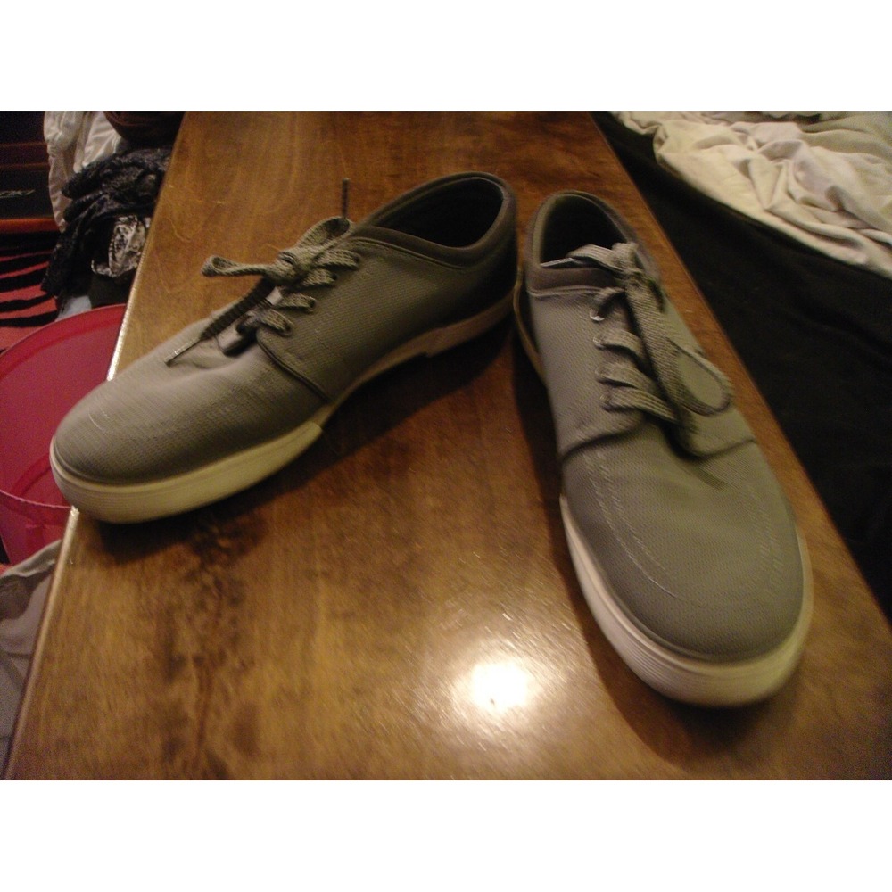 Mens Polo By ralph Lauren Faxon low 12D gray grey‎ suede accent shoes